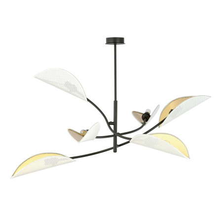 Lampa sufitowa  LOTUS 6 WHITE/GOLD 1107/6 EMIBIG