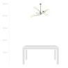 Lampa sufitowa  LOTUS 6 WHITE/GOLD 1107/6 EMIBIG