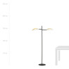 Lampa podłogowa LOTUS LP2 WHITE/GOLD 1107/LP2 EMIBIG