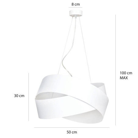 Lampa wisząca VIENO WHITE 512/2 EMIBIG