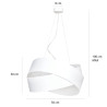 Lampa wisząca VIENO WHITE 512/2 EMIBIG
