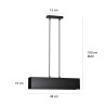 Lampa wisząca GENTOR 2 BLACK 672/2 EMIBIG