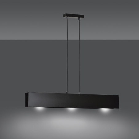 Lampa wisząca GENTOR 3 BLACK 672/3 EMIBIG