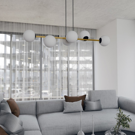 Lampa wisząca GRAVITY 6 BL OPAL 1241/6 EMIBIG