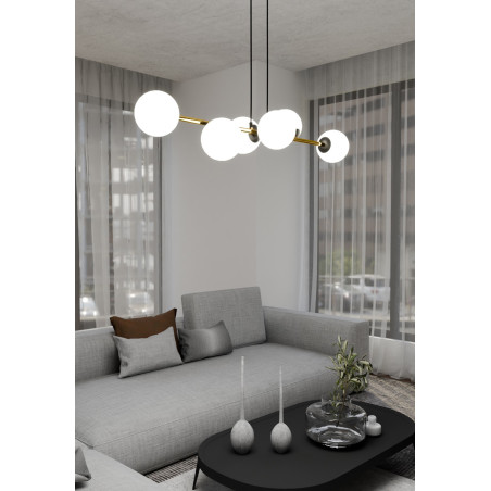 Lampa wisząca GRAVITY 6 BL OPAL 1241/6 EMIBIG