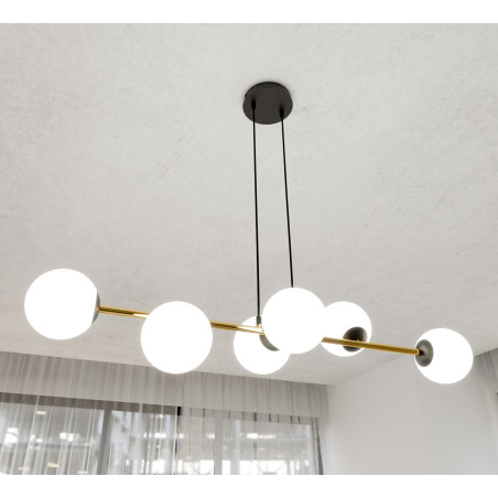 Lampa wisząca GRAVITY 6 BL OPAL 1241/6 EMIBIG