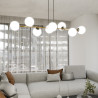 Lampa wisząca GRAVITY 8 BL OPAL 1241/8 EMIBIG