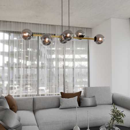 Lampa wisząca GRAVITY 6 BL GRAFIT 1237/6 EMIBIG