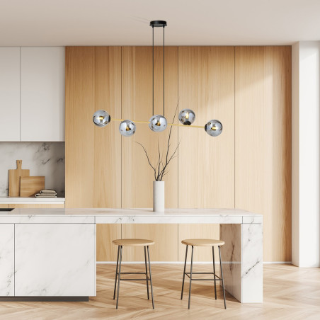 Lampa wisząca GRAVITY 6 BL GRAFIT 1237/6 EMIBIG