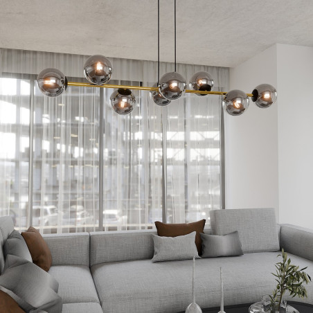 Lampa wisząca GRAVITY 8 BL GRAFIT 1237/8 EMIBIG