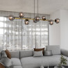 Lampa wisząca GRAVITY 8 BL GRAFIT 1237/8 EMIBIG