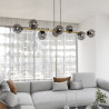 Lampa wisząca GRAVITY 8 BL GRAFIT 1237/8 EMIBIG
