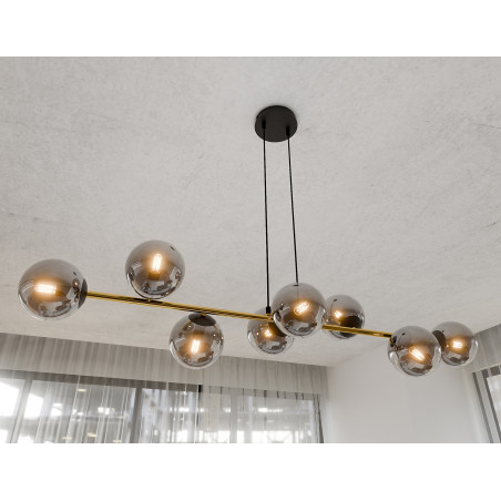 Lampa wisząca GRAVITY 8 BL GRAFIT 1237/8 EMIBIG