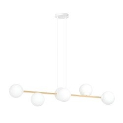 Lampa wisząca GRAVITY 6 WH GOLD 1242/6 EMIBIG