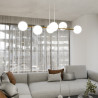 Lampa wisząca GRAVITY 6 WH GOLD 1242/6 EMIBIG