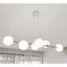 Lampa wisząca GRAVITY 6 WH GOLD 1242/6 EMIBIG