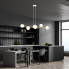 Lampa wisząca GRAVITY 6 WH GOLD 1242/6 EMIBIG
