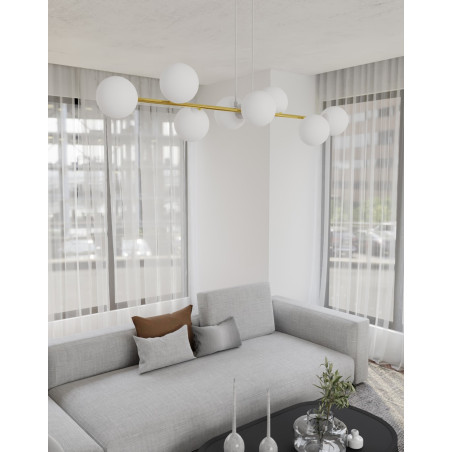 Lampa wisząca GRAVITY 8  WH GOLD 1242/8 EMIBIG