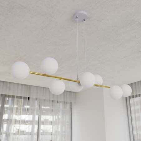Lampa wisząca GRAVITY 8  WH GOLD 1242/8 EMIBIG