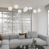 Lampa wisząca GRAVITY 8  WH GOLD 1242/8 EMIBIG