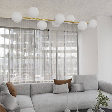 Lampa wisząca GRAVITY 8  WH GOLD 1242/8 EMIBIG