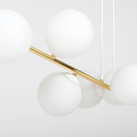 Lampa wisząca GRAVITY 8  WH GOLD 1242/8 EMIBIG