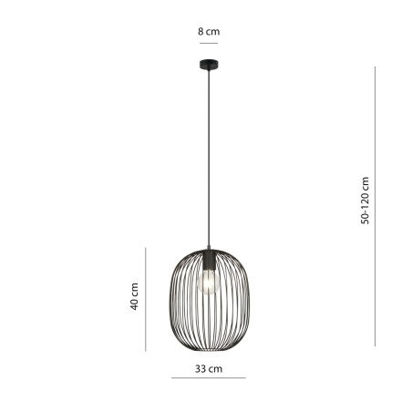 Lampa wisząca ONYX 1 BL 1304/1 EMIBIG