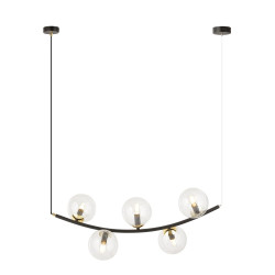 Lampa wisząca RITZ 5 BL TRANSPARENT 1296/5 EMIBIG