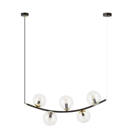 Lampa wisząca RITZ 5 BL TRANSPARENT 1296/5 EMIBIG