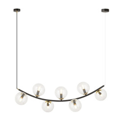 Lampa wisząca RITZ 7 BL TRANSPARENT 1296/7 EMIBIG