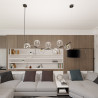 Lampa wisząca RITZ 7 BL TRANSPARENT 1296/7 EMIBIG