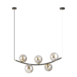 Lampa wisząca RITZ 5 BL GRAFIT 1297/5 EMIBIG