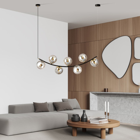 Lampa wisząca RITZ 7 BL GRAFIT 1297/7 EMIBIG