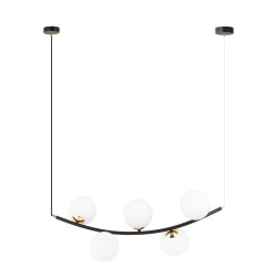 Lampa wisząca RITZ 5 BL OPAL 1298/5 EMIBIG