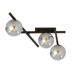 Lampa sufitowa  SMART 3 BLACK/GRAFIT 1104/3 EMIBIG
