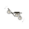 Lampa sufitowa  SMART 3 BLACK/GRAFIT 1104/3 EMIBIG