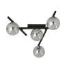 Lampa sufitowa  SMART 4 BLACK/GRAFIT 1104/4 EMIBIG