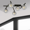 Lampa sufitowa  SMART 5 BLACK/GRAFIT 1104/5 EMIBIG