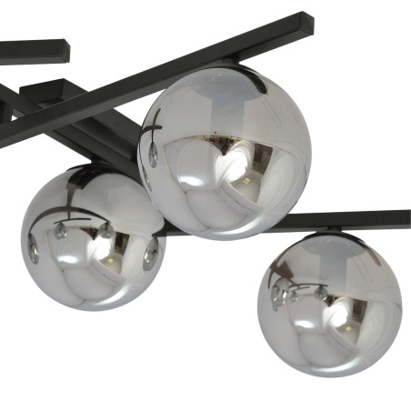 Lampa sufitowa  SMART 5 BLACK/GRAFIT 1104/5 EMIBIG