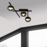 Lampa sufitowa  SMART 3 BLACK/STRIPE 1105/3 EMIBIG