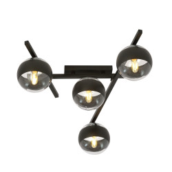Lampa sufitowa  SMART 4 BLACK/STRIPE 1105/4 EMIBIG