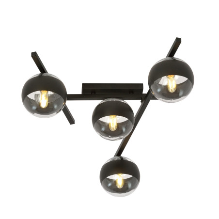 Lampa sufitowa  SMART 4 BLACK/STRIPE 1105/4 EMIBIG