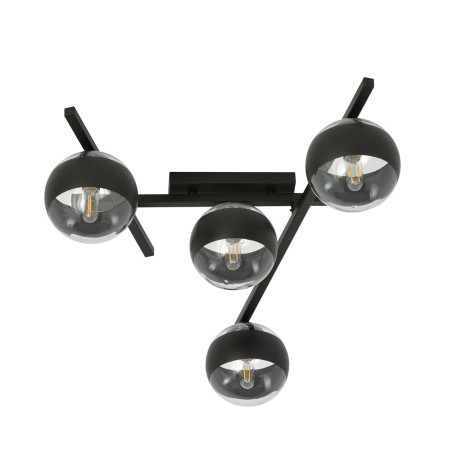 Lampa sufitowa  SMART 4 BLACK/STRIPE 1105/4 EMIBIG