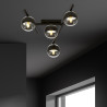 Lampa sufitowa  SMART 4 BLACK/STRIPE 1105/4 EMIBIG