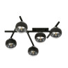 Lampa sufitowa  SMART 5 BLACK/STRIPE 1105/5 EMIBIG