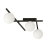 Lampa sufitowa  SMART 3 BLACK/OPAL 1103/3 EMIBIG
