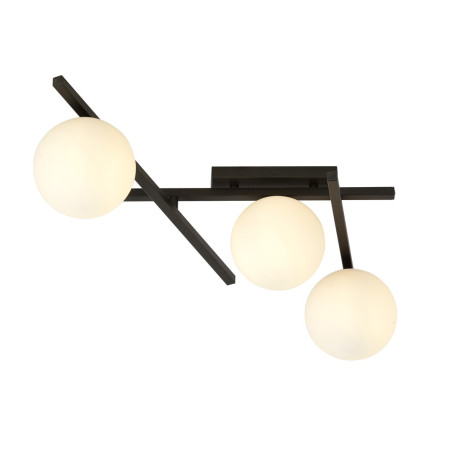 Lampa sufitowa  SMART 3 BLACK/OPAL 1103/3 EMIBIG