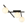 Lampa sufitowa  SMART 3 BLACK/OPAL 1103/3 EMIBIG