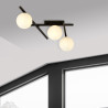 Lampa sufitowa  SMART 3 BLACK/OPAL 1103/3 EMIBIG
