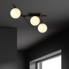 Lampa sufitowa  SMART 3 BLACK/OPAL 1103/3 EMIBIG
